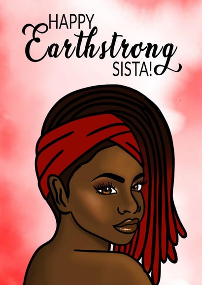 QUEEN BLACK GIRL MAGIC  Birthday Card 19957 created by IBERE APPAREL