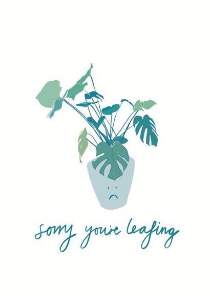 leaving leaf Leaving Card 19589 created by Bertie Bryans