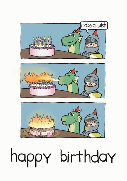 dragon knight Birthday Card 14560 created by Blair