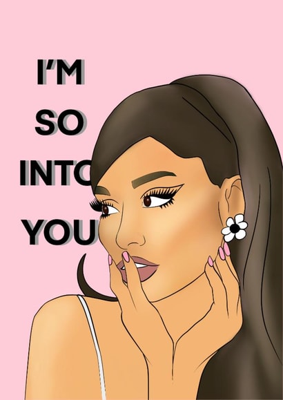 ariana grande into Anniversary Card 18498 created by Amy Louisa