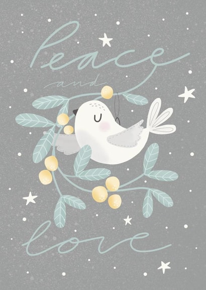Dove Peace Christmas Card 20873 created by Alicia Cambridge