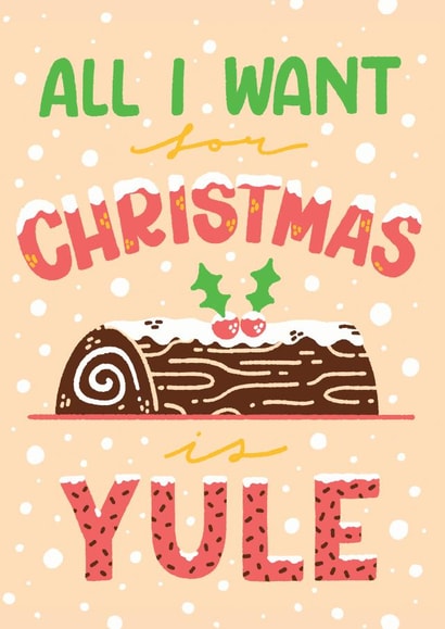 yule log Christmas Card 16972 created by Matt Joyce