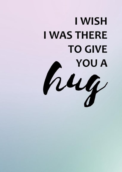 Thinking Of You Card - Sending Hugs - Missing You - Empathy Cards created by SixElevenCreations