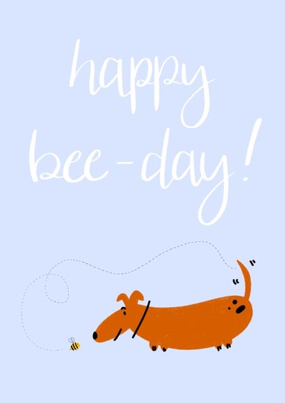 Dog cute Birthday Card 20886 created by Meg Littlewood
