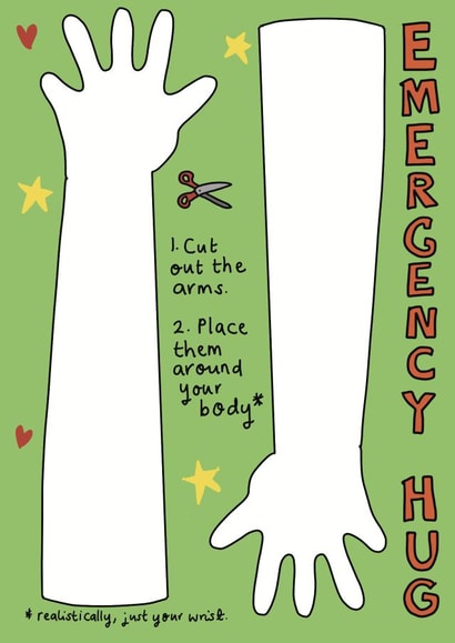 Friend Hug Love & Friendship Card 17786 created by Rosie Johnson Illustrates