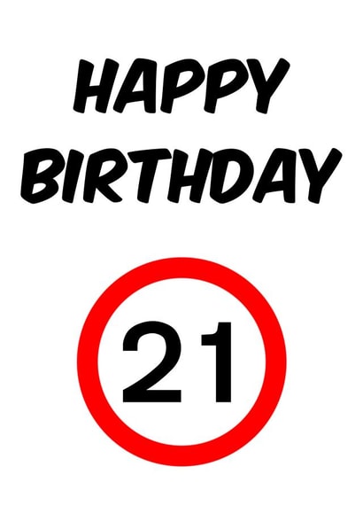 21 Happy Card 45979 created by Sean Robinson