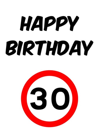 30 Happy Card 45980 created by Sean Robinson