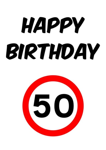 50 Happy Card 45982 created by Sean Robinson