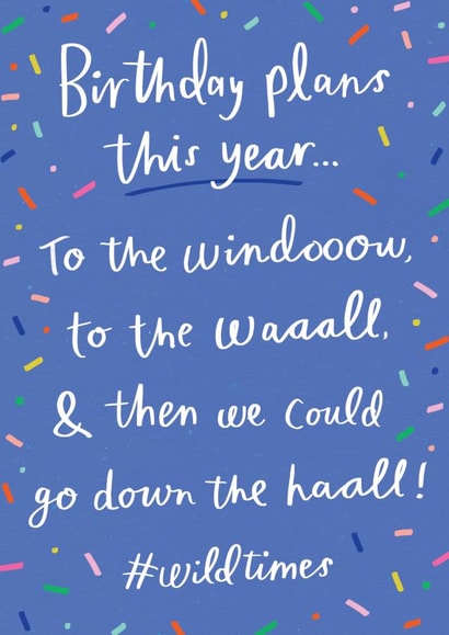 window wall Birthday Card 44658 created by Sam Wilson
