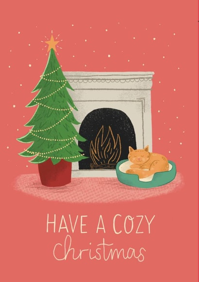 cozy festive Christmas Card 20478 created by Alex Bloomer Illustration