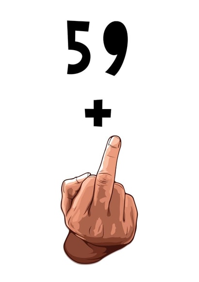 60 60th Birthday Card 16066 created by Oh You Know Aaron