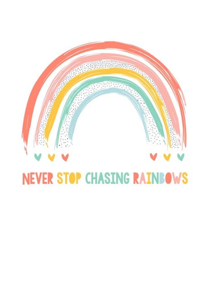 chasing rainbows Thinking of you Card 8957 created by Pipsqueak Designs