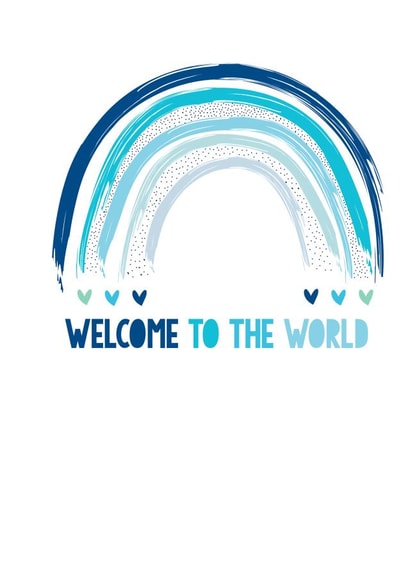 welcome to the world adult New Baby Card 8958 created by Pipsqueak Designs