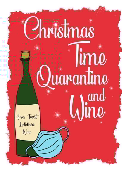 Mask Christmas Card 45512 created by Coffee Cup Studio