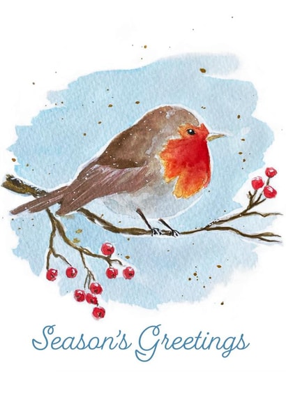 classic illustration Christmas Card 46003 created by Ruka Made Treasures