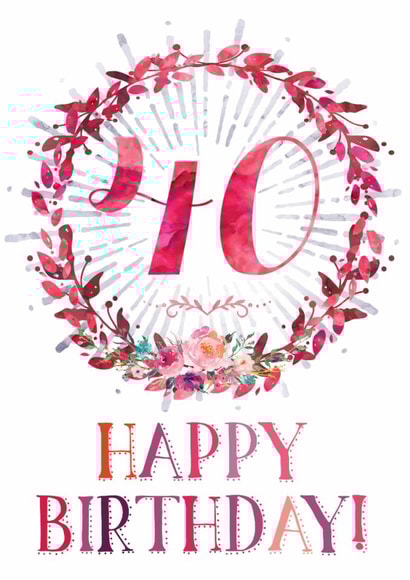 40th Birthday Greeting Card created by Natalie Ryan