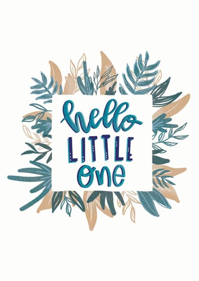 Floral New Baby Card created by Laura Jayne Lettering