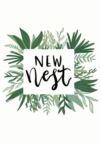 Floral New Home Card created by Laura Jayne Lettering