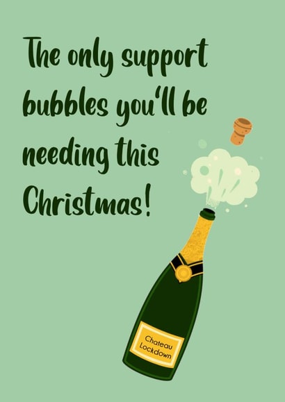 Support Bubbles Christmas Card created by Pottsy Prints