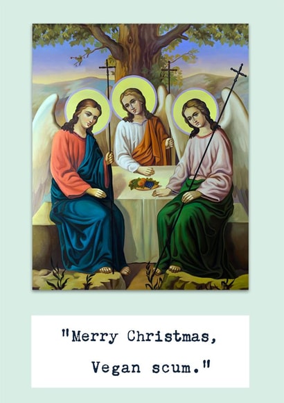 xmas vegan Card 38069 created by Do Something David