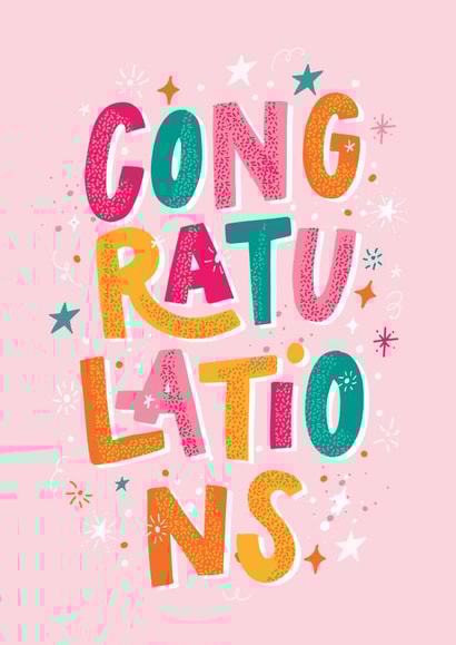 congrats congratulations Card 45708 created by Nicky Laatz