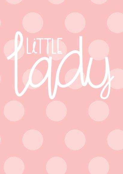 little lady new baby New Baby Card 11259 created by Bells Scambler