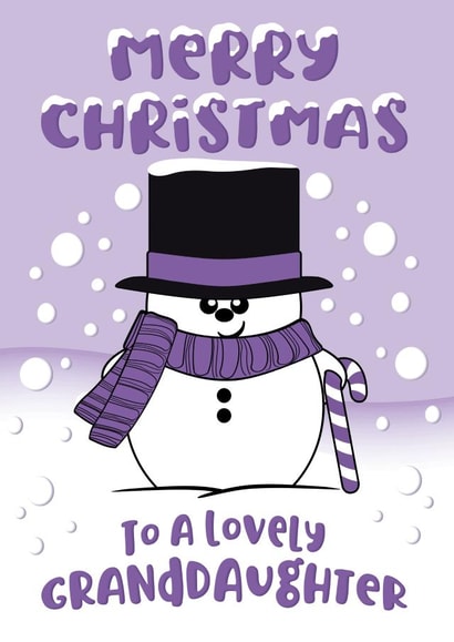 snowman illustration Christmas Card 7667 created by Krimbles