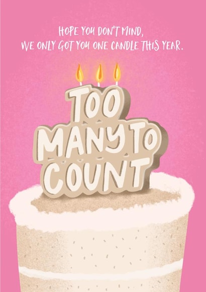 candles funny Birthday Card 20697 created by Nicky Laatz