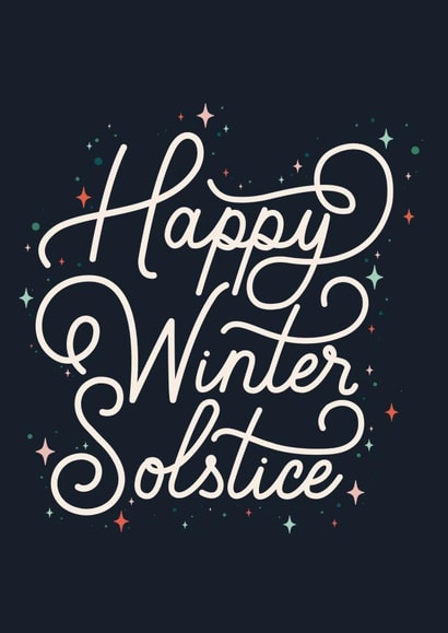 winter solstice yule Christmas Card 20898 created by Lauren Heimsoth