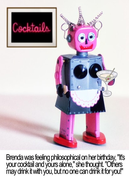 Mama Needs A Cocktail Happy Birthday! Neon Signs created by CardandFast