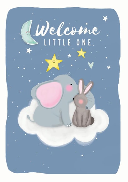 welcome little one new baby New Baby Card 19467 created by Leebee Designs