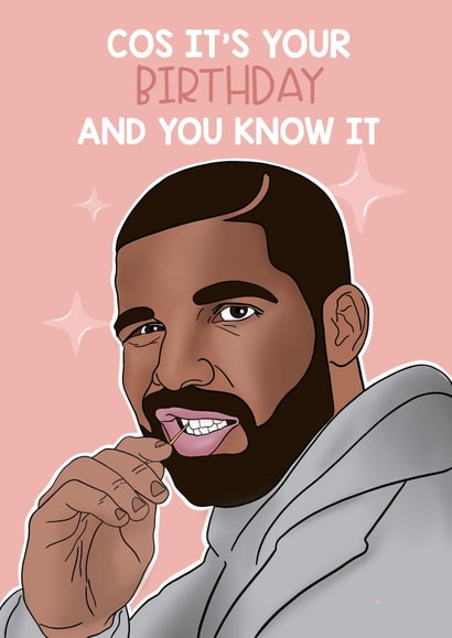 Drake Birthday card created by Lucy Rose Party