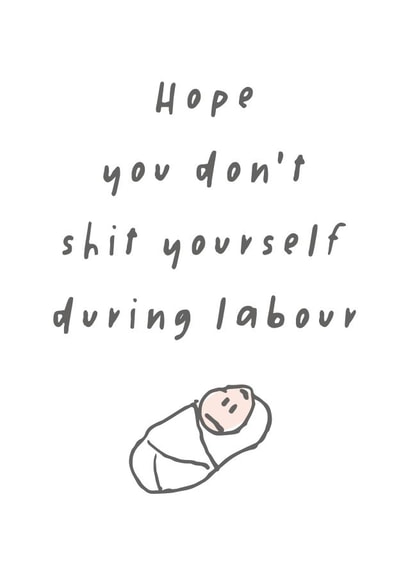 labour pregant Pregnancy Card 20544 created by Superlush Cards