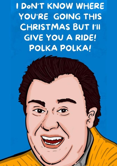John Candy home alone Christmas Card 45825 created by Rystar Card Designs
