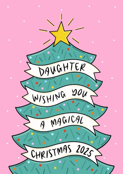 Magical Chrisltmas Wishes Daughter Christmas 2025 Card created by Muses & May 