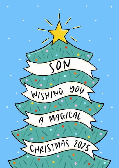 Magical Christmas Wishes Son Christmas 2025 Card created by Muses & May 
