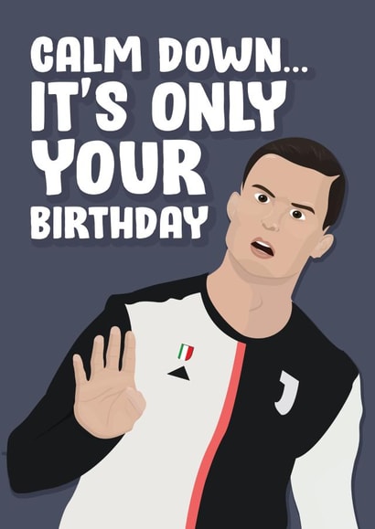 Juventus Ronaldo Birthday Card 16876 created by James Steer