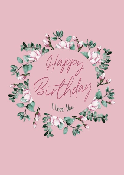 Traditional Flowers Birthday Card 14568 created by Three Bears