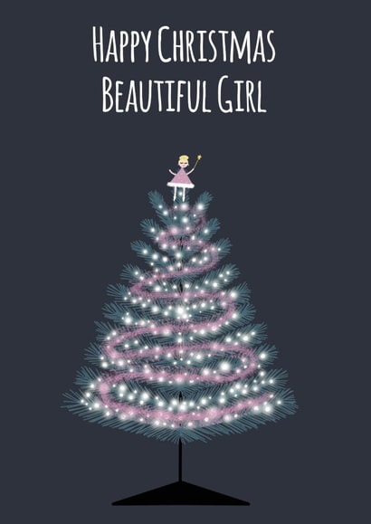 beautiful girl Christmas Card 15481 created by The Decaffeinated Squirrel