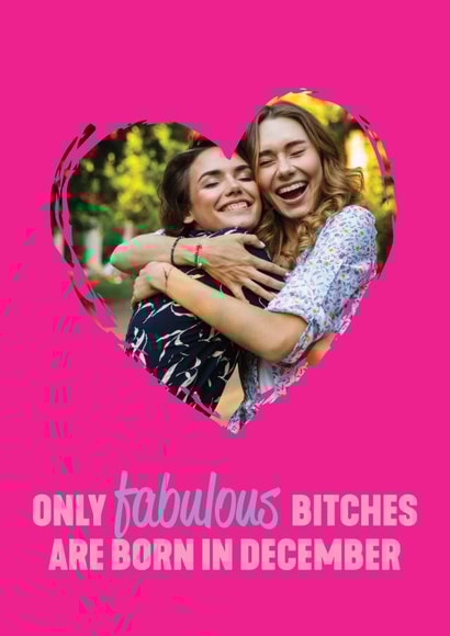 FRIEND BEST FRIEND Personalised Photo Card 30658 created by Filthy Sentiments