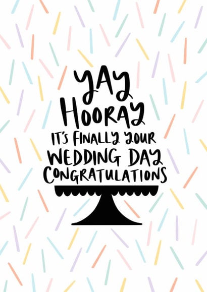 Yay, Hooray, Wedding Day Card created by Muses & May 