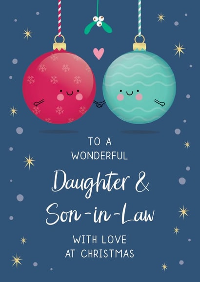 Wonderful Daughter & Son-in-Law Christmas Card created by Design By Day
