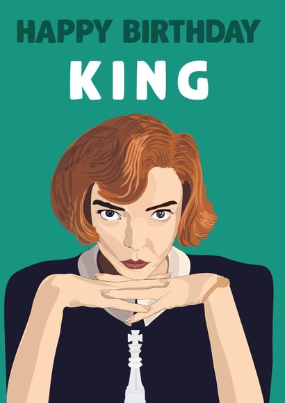 Queen's Gambit Beth Harmon Birthday Card 16655 created by David Rudd