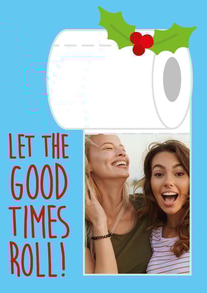 lockdown loo roll Christmas Personalised Photo Card 40394 created by I Made A Card