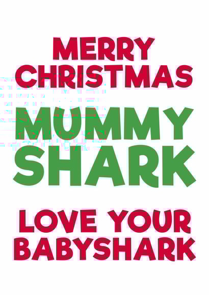 mummy shark baby shark Card 42988 created by PaperPiranha