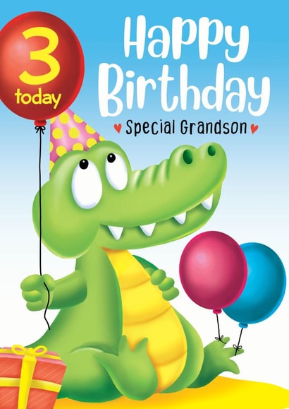 crocodile Animals Birthday Card 20688 created by Trudles Doodles Handmade