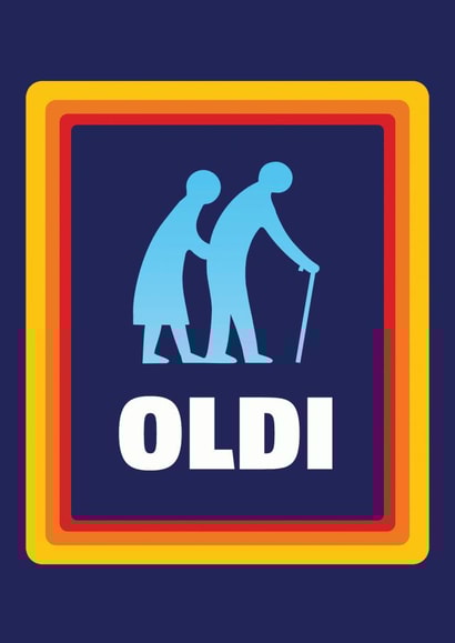 Oldi birthday card created by EllieBeanPrints