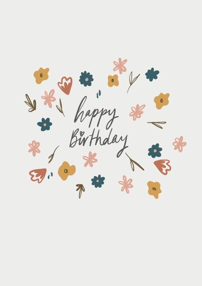 Floral Happy Card 46214 created by Megan Grace