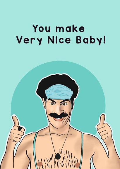 Borat new baby created by Lucy Rose Party