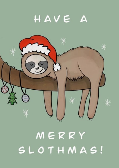 Animals Baubles Christmas Card 46221 created by Acorn Illustrations